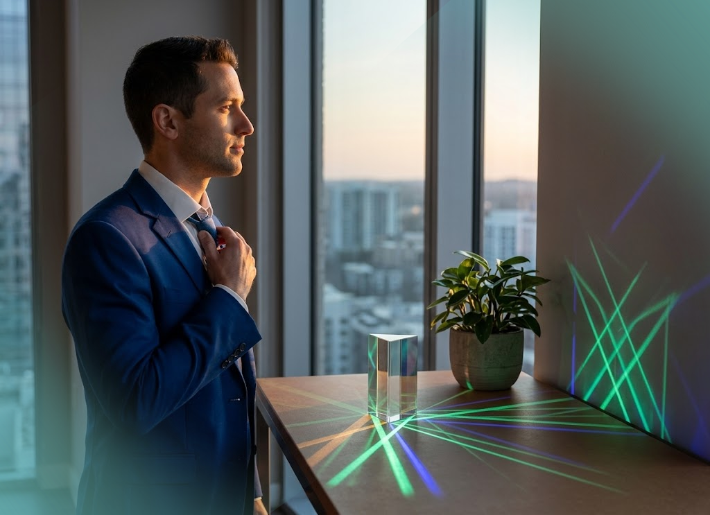 Professional reflecting on purpose and next chapter in career